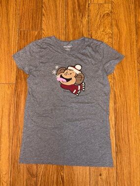 Y2K Aeropostale baby tee with monkey graphic